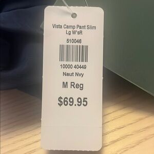 Navy Vista Camp Slim Pants